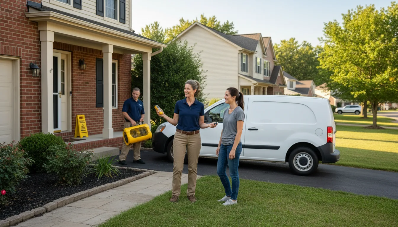 Residential water damage restoration in Arthur, IL